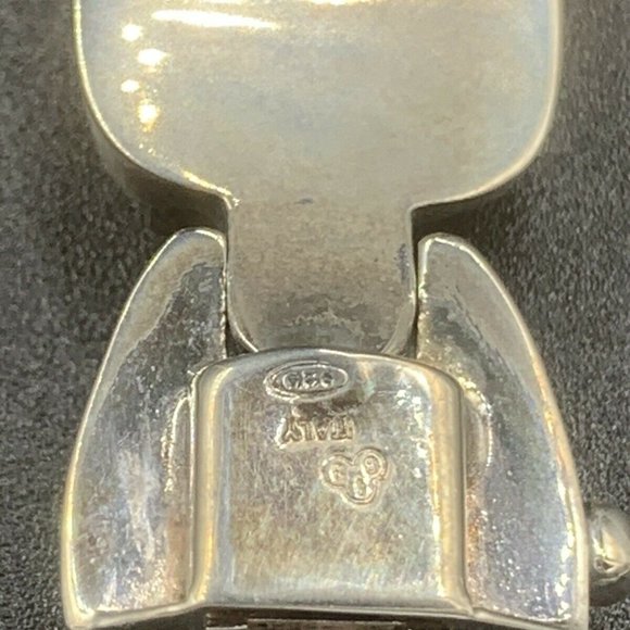 Sterling Large Link Bracelet 30.03g 925 Italy - Picture 4 of 7